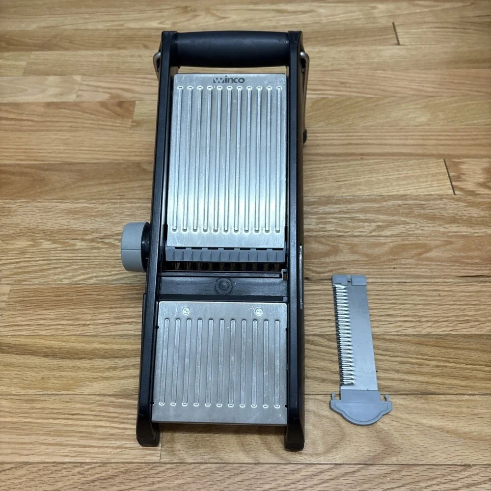 Winco MDL4P 14 3/4 in x 5 1/2 in Mandoline MISSING SLIDE‎ SLICER BLACK EUC